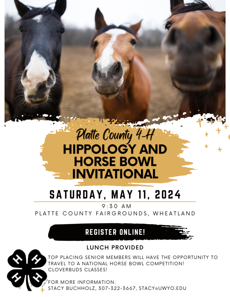 Platte County 4-H Hipplogy and Horse Bowl Invitational May 11, 2024.