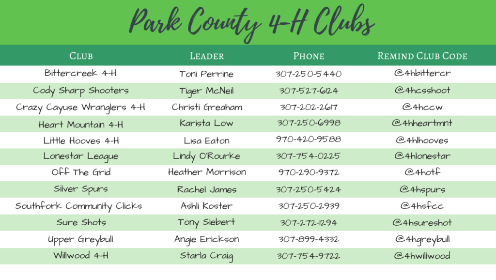 4-h-club-list-park-county-4-h