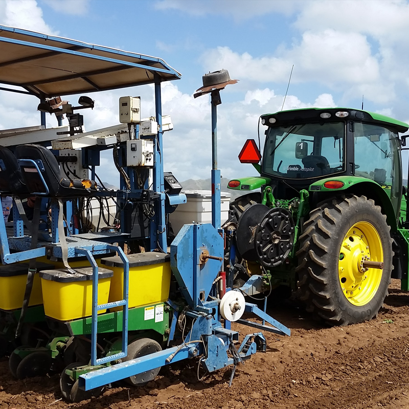 Research tractor, fully automated